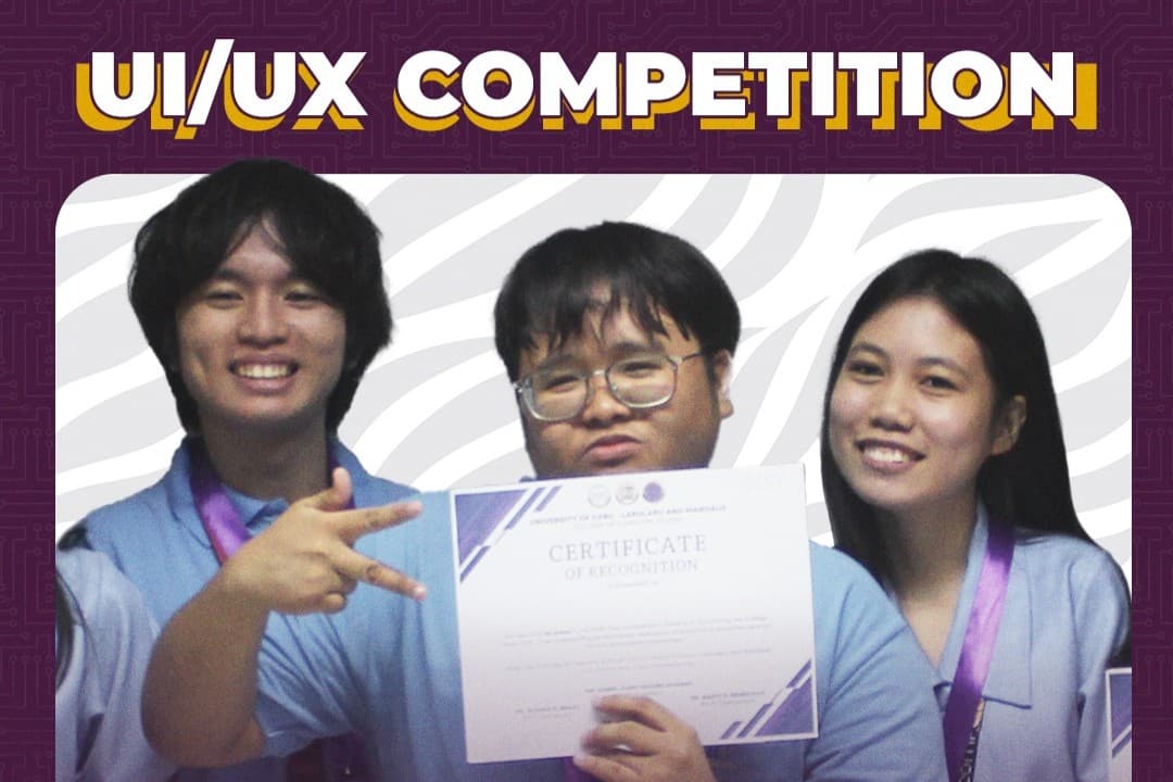 UI and UX competition team holding its certificate during UCLM College Days